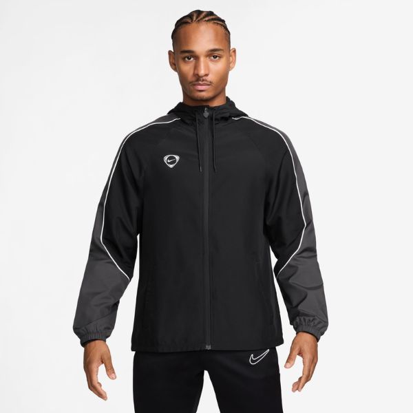 ナイキ NIKE RPL 翰林院＋ 上衣 HV3582-010 サッカートレーニングウェア(プルオーバー/撥水産業/ボンネット) 黒いこと