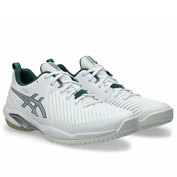 アシックス プレ上演 ネオ PRESTIGE NEO OC(オムニ・クレー) 1043A027-100 庭球シューズ WHITE/PURE SILVER