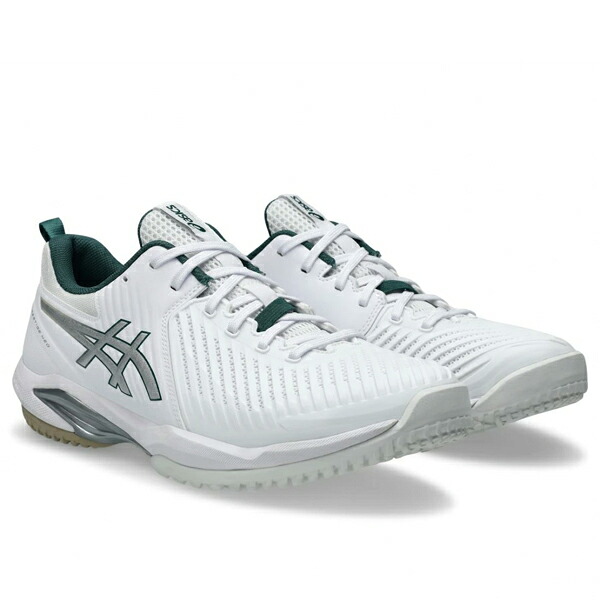 アシックス プレステージネオ 広々とした PRESTIGE NEO OC WIDE(オムニ・クレー)1043A029-100 庭球シューズ WHITE/PURE SILVER