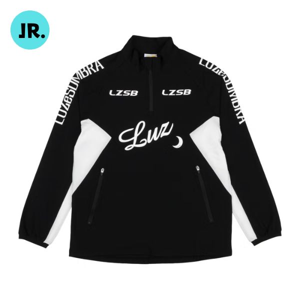 ルースイソンブラ LUZeSOMBRA　ジュニア(子供用)　ハーフジップトップ　L2261013-005　サッカー/フットサルウェア(伸縮性ドライ/練習着)　ブラック