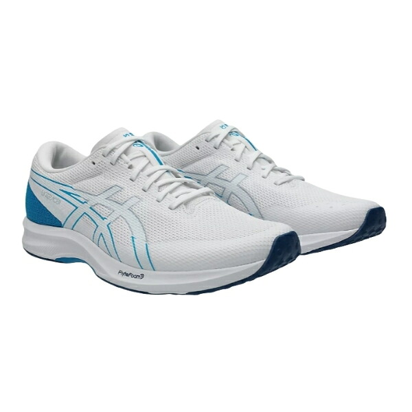 アシックス　ライトレーサー６ワイド　LYTERACER 6 WIDE　1011B970-102　ランニングシューズ　WHITE/GREY BLUE