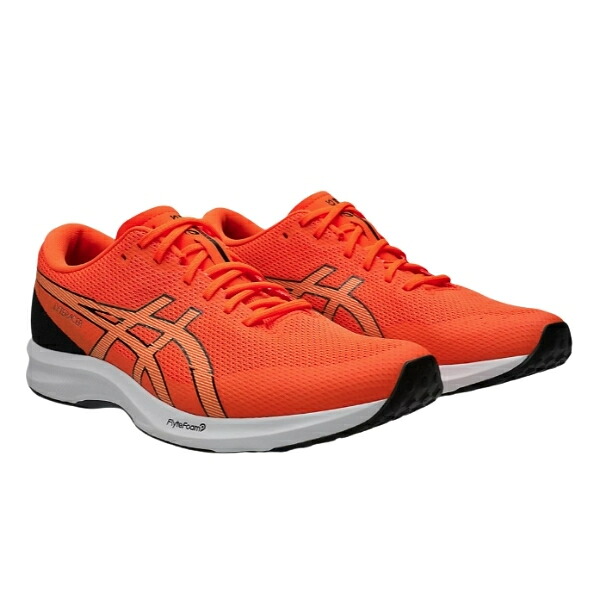 アシックス　ライトレーサー６ワイド　LYTERACER 6 WIDE　1011B970-800　ランニングシューズ　SHOCKING ORANGE/CARRIER GREY