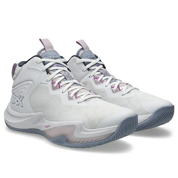 【3000円OFFクーポン対象】　アシックス　ノヴァサージ3　NOVA SURGE 3　1061A048-102　バスケットボールシューズ　WHITE/PALE PINK