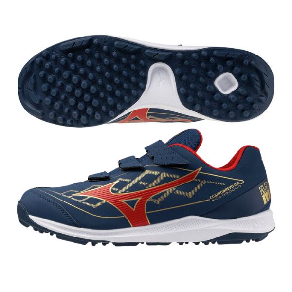 ミズノ MIZUNO　クッションレボダイア トレーナー(野球／ソフトボール)　11GT262029　野球 トレーニングシューズ　ワイド幅(3E)　ネイビー×レッド×ゴールド