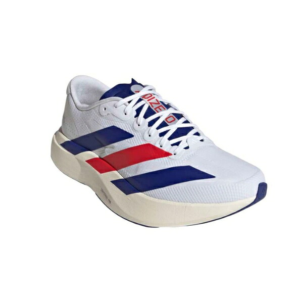 アディダス　アディゼロ EVO SL ウーブン / Adizero EVO SL WOVEN　KK3719　ランニングシューズ　ﾌｯﾄｳｪｱﾎﾜｲﾄ/ﾐｽﾃﾘｰｲﾝｸ/ﾋﾟｭｱﾙﾋﾞｰ｜フットボールシティ