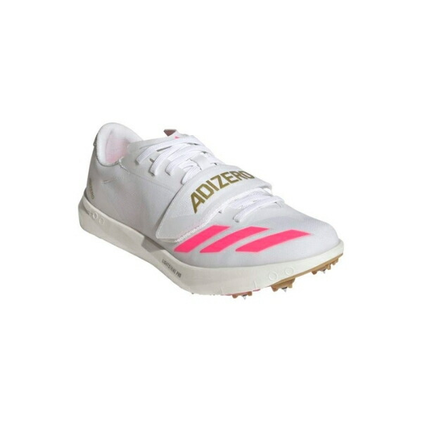 アディダス アディゼロ TJ/PV（三段跳・棒高跳） / ADIZERO TJ/PV KJ9542 大地スパイク ﾌｯﾄｳｪｱﾎﾜｲﾄ/ｺｱﾌﾞﾗｯｸ/ｺﾞｰﾙﾄﾞﾒﾀﾘｯｸ