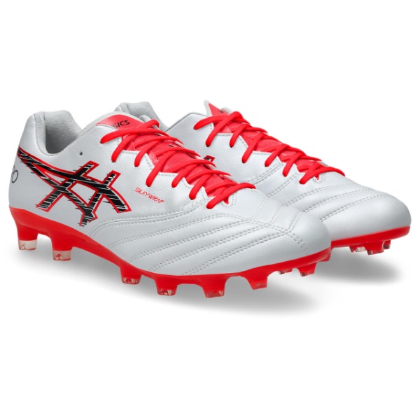 アシックス ASICS DS LIGHT X-FLY PRO 3 1101A072-105 サッカースパイク DSライト ホワイト&times;フラッシュレッド｜フットボールシティ