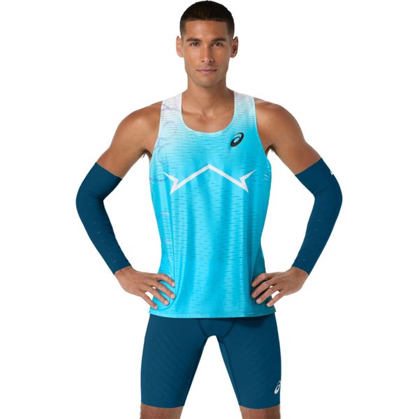 メール便発送可 アシックス METASPEEDシングレット METASPEED SINGLET 2091A812-416 ランニング 陸上 ウェア AQUARIUM|フットボールシティ