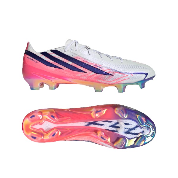 クーポン対象 アディダス adidas F50 HYPERFAST(ハイパーファスト) ELITE FG / 天然芝用 KJ3432 サッカースパイク　ホワイト／ソーラーパープル／ソーラーターボ｜フットボールシティ 22,792円