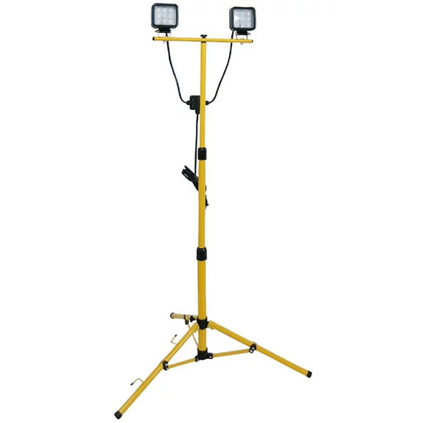 【P最大47倍&クーポン】TKS-182 鯛勝産業製 LED投光器 ２灯三脚スタンド式 スタンド型投光器 作業灯 LED投光機 投光器 LEDライト 作業ライト 業務用ライト 工事用投光器 TKS182 通販