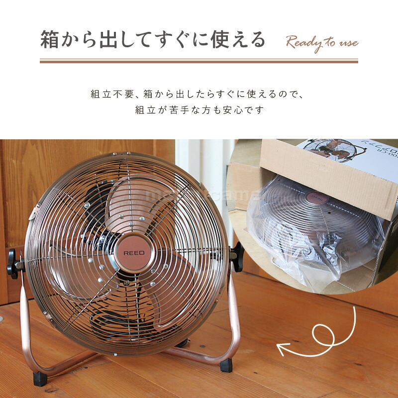 選ぶ景品】 REED デザイン 扇風機 レトロ おしゃれ 据置き型 30cm 大型