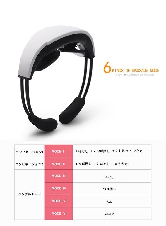 リネックスRenexヘッドフォン感覚のリラクゼーションアイテムコードレス首マッサージャー首マッサージ器マッサージ電気刺激ネックマッサージャー