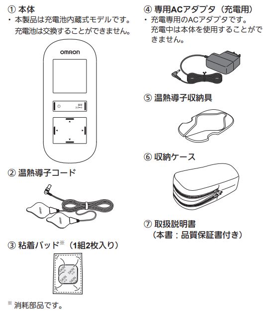 満点の オムロン 温熱低周波治療器 HV-F314 ホワイト 低周波治療器 OMRON マッサージ器 パルスマッサージャー 管理医療機器 充電式 温熱治療器  低周波治療 fucoa.cl