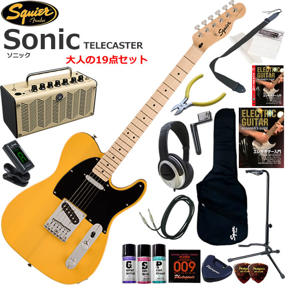 Squier スクワイヤー Squier Sonic Telecaster/BTB エレキギター 初心者セット 多機能・高音質のYAMAHA THR5が入ってる大人の19点セット|伊藤楽器 店