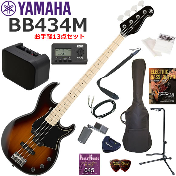YAMAHA ヤマハ BB434M/TBS エレキベース 初心者セット ミニアンプが入ったお手軽13点セット|伊藤楽器 店