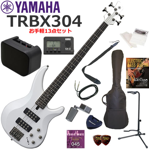 YAMAHA ヤマハ TRBX304/WH エレキベース 初心者セット ミニアンプが入ったお手軽13点セット|伊藤楽器 店