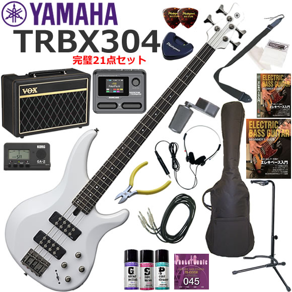 YAMAHA ヤマハ TRBX304/WH エレキベース 初心者セット VOX Pathfinder10とエフェクターが入ってる完璧21点セット｜伊藤楽器　店 46,380円