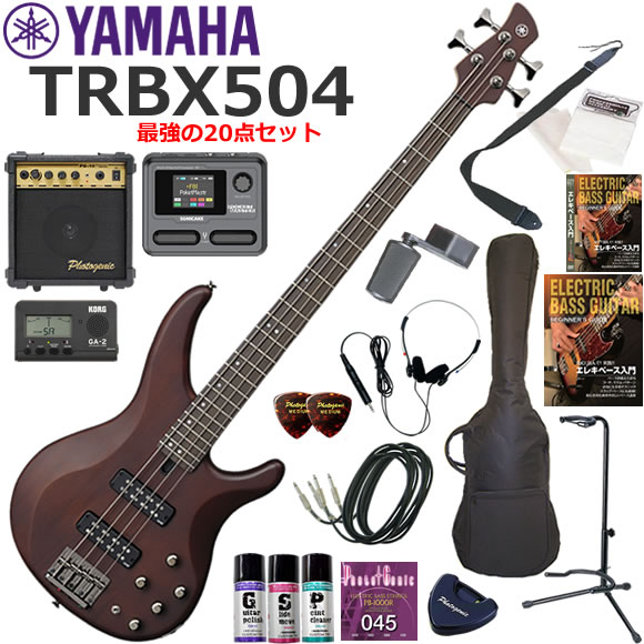 YAMAHA ヤマハ TRBX504/TBR エレキベース 初心者セット マルチエフェクターも入ってる！最強の20点セット｜伊藤楽器　店 53,340円