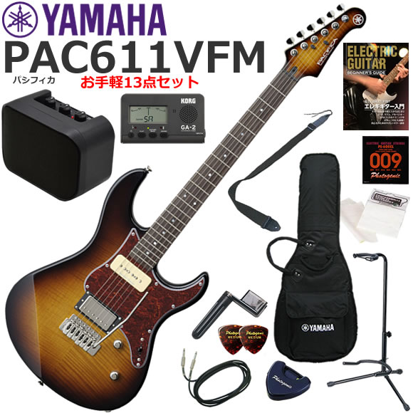 YAMAHA ヤマハ Pacifica PAC611VFM/TBS エレキギター 初心者セット ミニアンプが入ったお手軽13点セット|伊藤楽器 店
