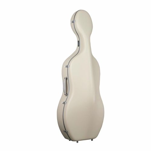 ☆Carbon Mac CFC-2S S-MWH GL サテンミルキーホワイト グレーライン チェロ カーボンケース 【カーボンマック】