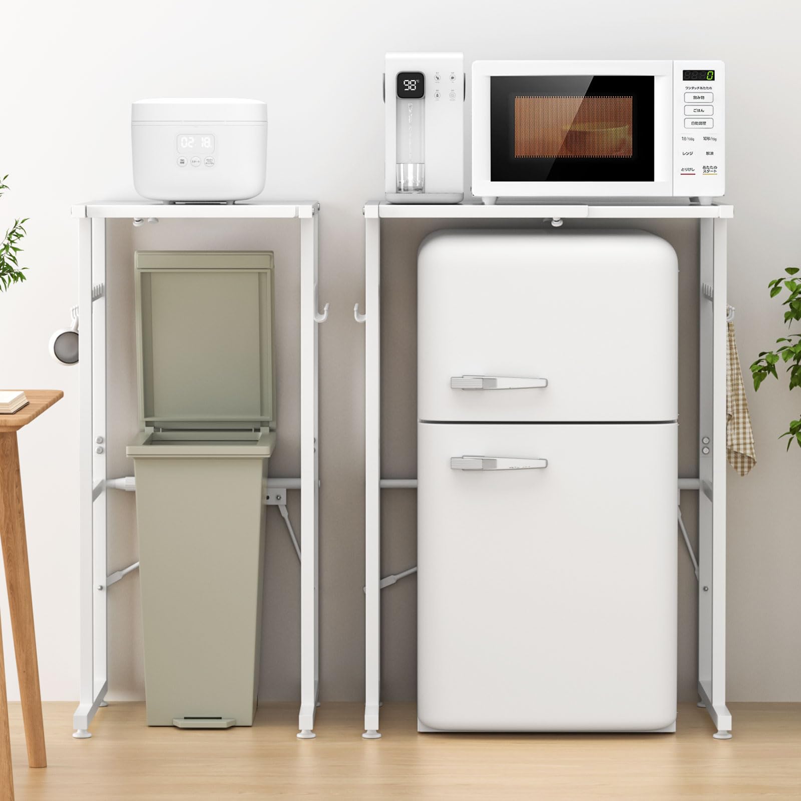 ✨早い者勝ち✨冷蔵庫ラック 3段 レンジラック 幅60×奥行40×高さ180cm 楽天市場】UTIMIU 冷蔵庫ラック 3段 レンジラック 幅60×奥行40