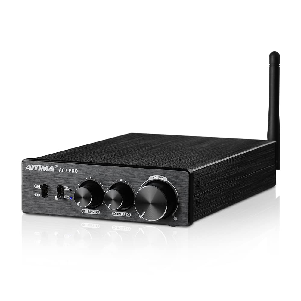 AIYIMA A07 PRO デスクトップアンプ TPA3255+QCC304X+N5532*5 Bluetooth 5.2 apt-x hd 300W*2 パワーアンプ Hifi AUDIO デスクトップアンプ