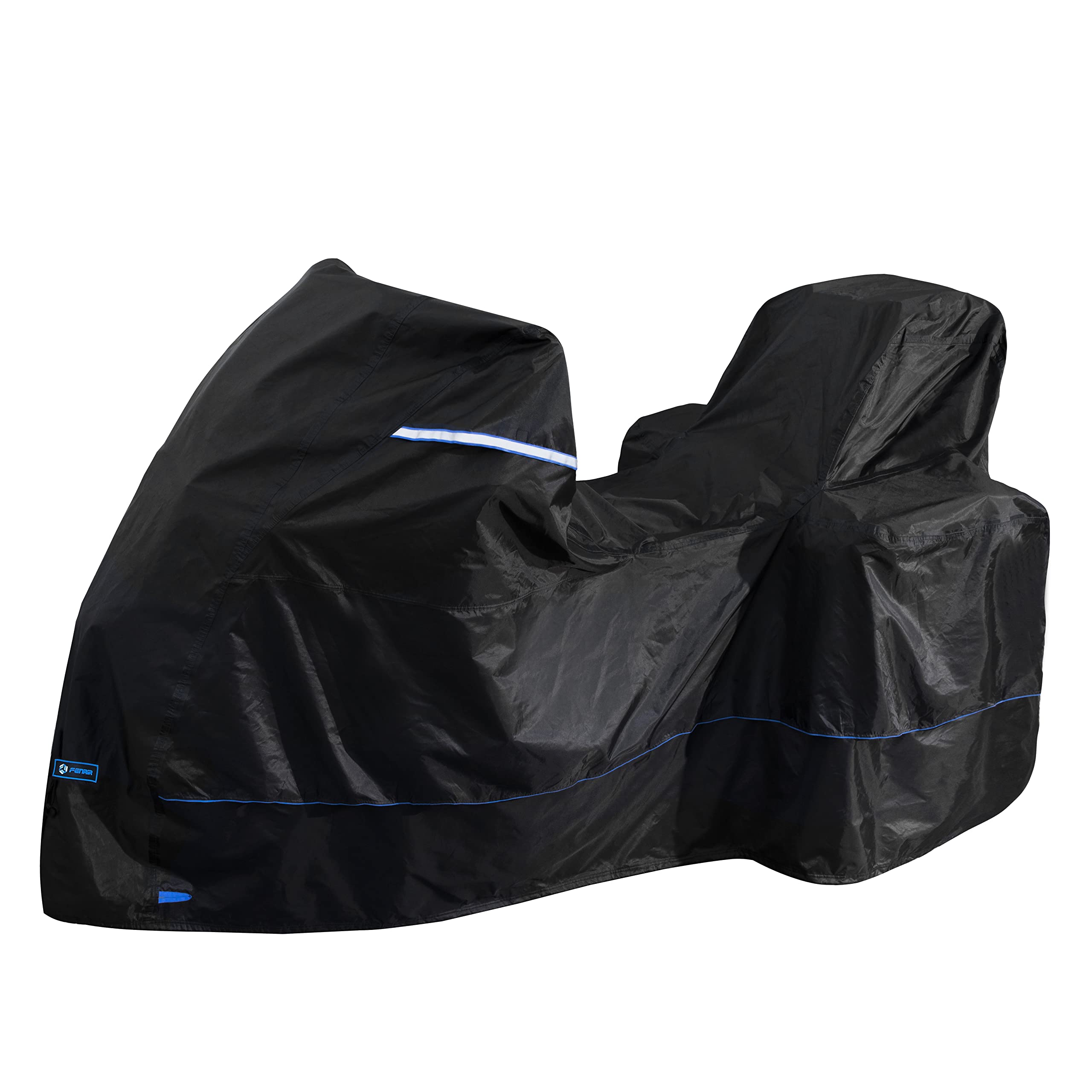 FENRIR 420D ブラック トバイクカバー バイク カバー 高機能防水 耐熱 撥水 UVカット 丈夫な厚手生地 盗難 風飛び防止 バイクカバー 車体カバー 収納バッグ付 レインカバー にとって アドベンチャー R1250GS S1000XR F900