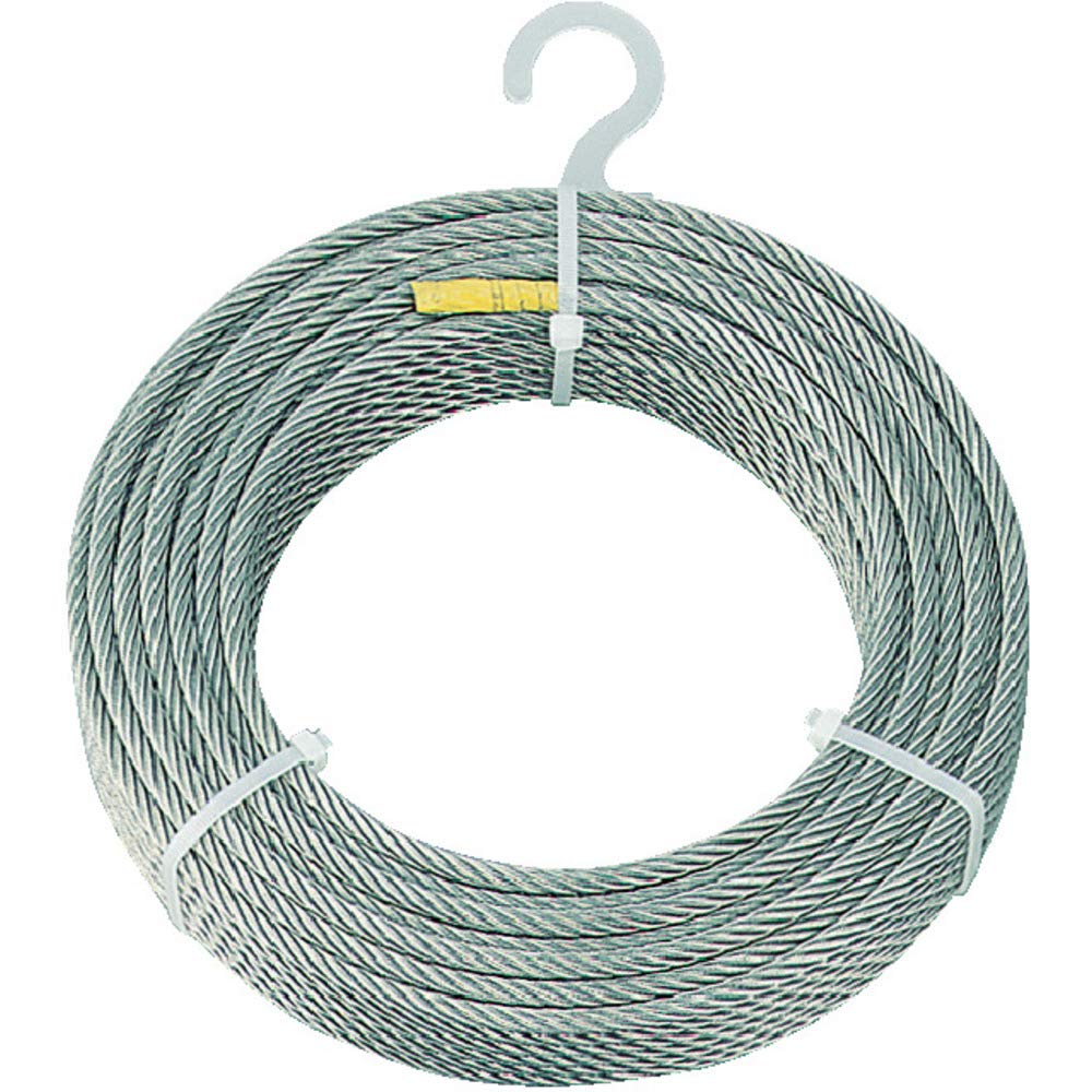 TRUSCO(トラスコ) ステンレスワイヤロープ Φ6.0mm×100m CWS-6S100