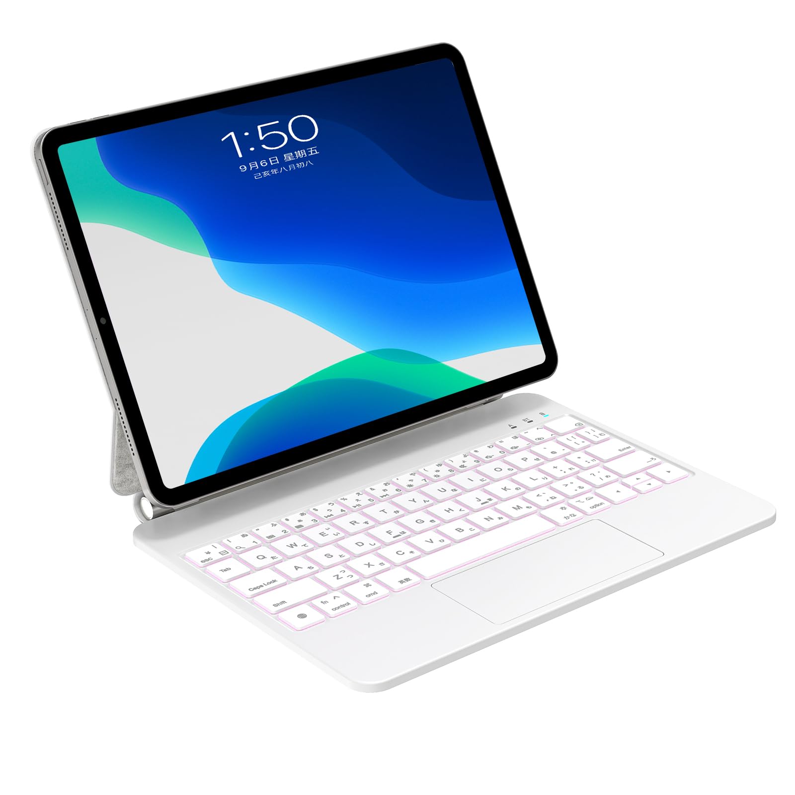 QERDAOYI マジックキーボード 2025 i-Pad Air 11インチ( M3) &2024 i-Pad Air 11インチ (M2) i-PadPro11インチ第1/2/3/4世代 i-PadAir10.9インチ第4/5世代に適用 iPadキーボ