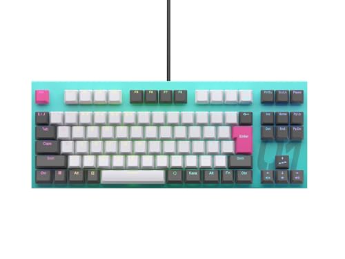 東プレ REALFORCE GX1 初音ミクコラボカラーデザインモデル テンキーレス 91キー 日本語配列 45g荷重 ゲーミングキーボード X1UCM1 KB0771