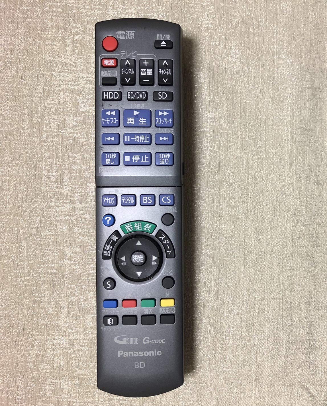 Panasonic ブルーレイディスクレコーダー用リモコン N2QAYB000346｜松陰屋 店