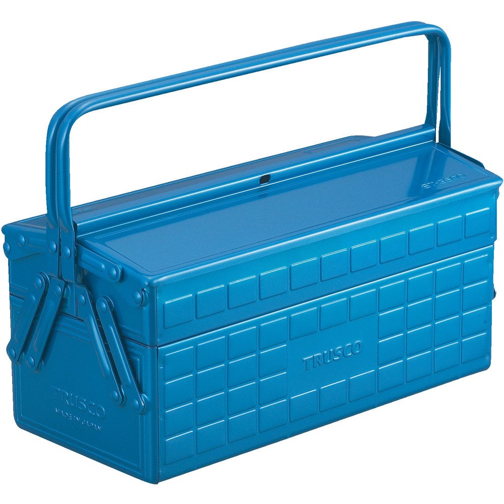 トラスコ中山(TRUSCO) 2段工具箱 ブルー 350×160×260mm ST-3500-B