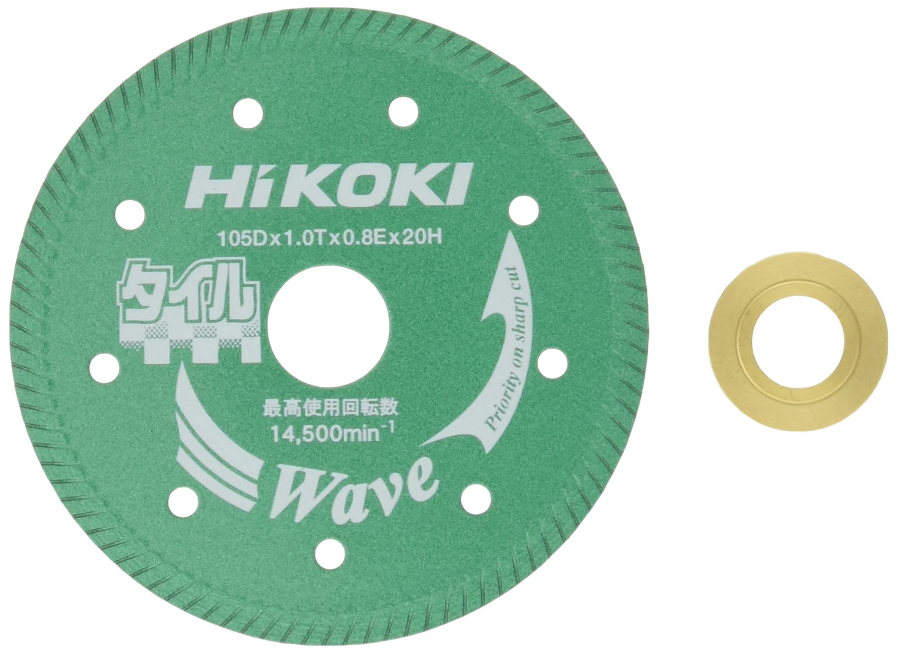 HiKOKI(ハイコーキ) ダイヤモンドカッター 105mm×穴径20mm ディスクグラインダー用 タイル用 0032-4689