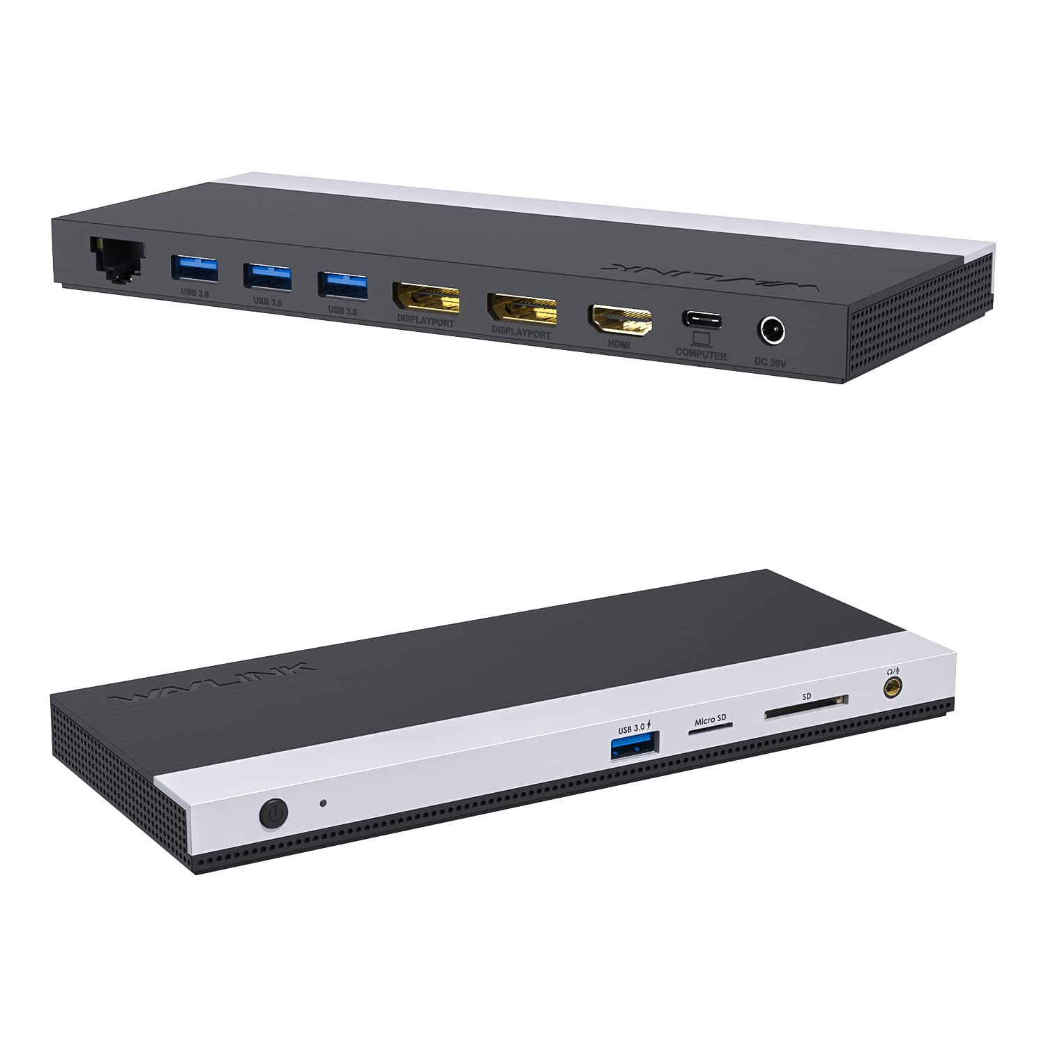 WAVLIVK 13-in-1 Dockドッキングステーションtype c／100W充電に対応/HDMI／DPポート／トリプルディスプレイ／イーサネットポート/マイクロSDとSDカードリーダー／3.5mmオーディオジャック／4 XUSB‐A 3.0 &1X