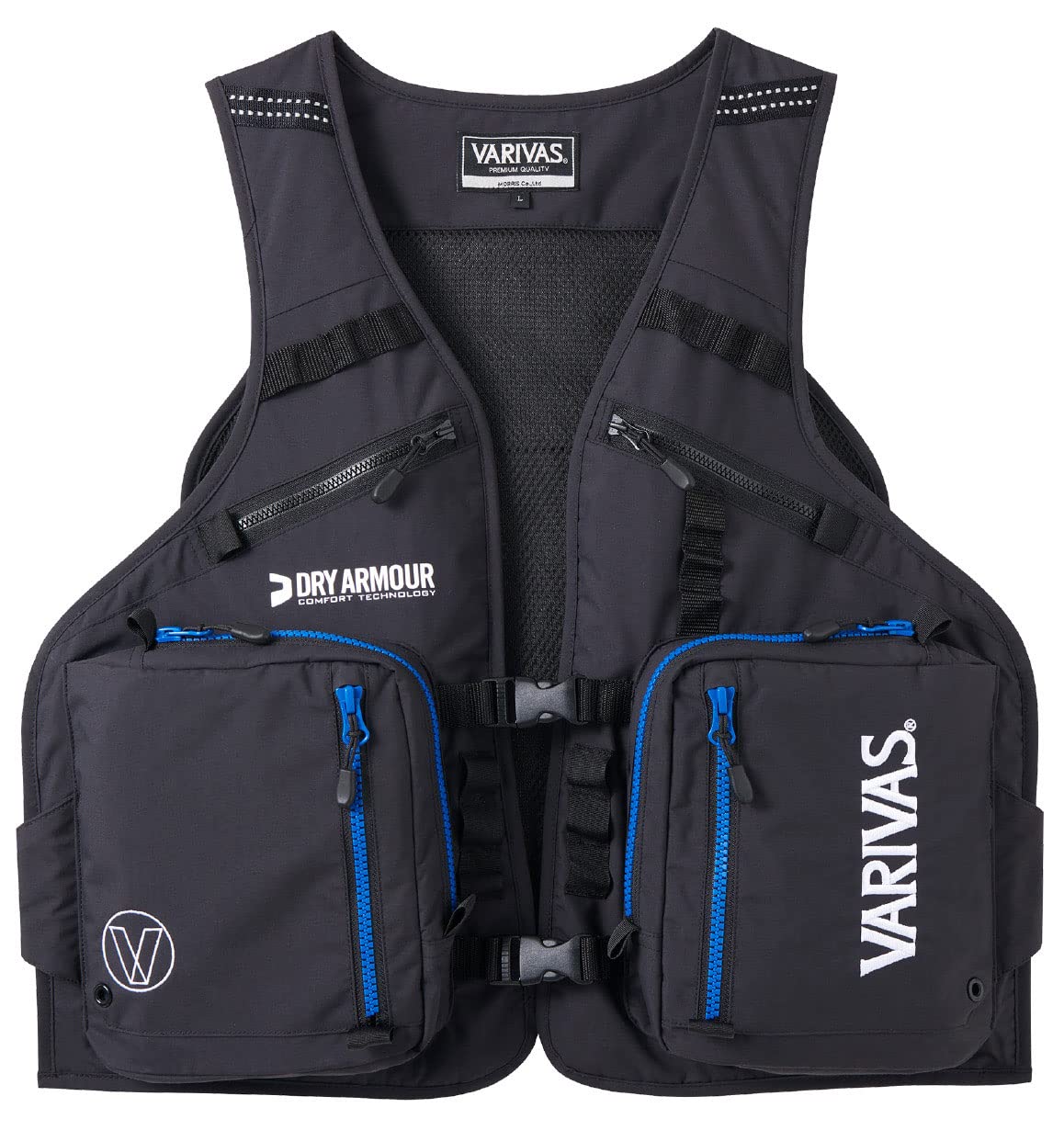 楽天市場】バリバス VAVT-05 アクティブベスト LL ブラック×ブルー