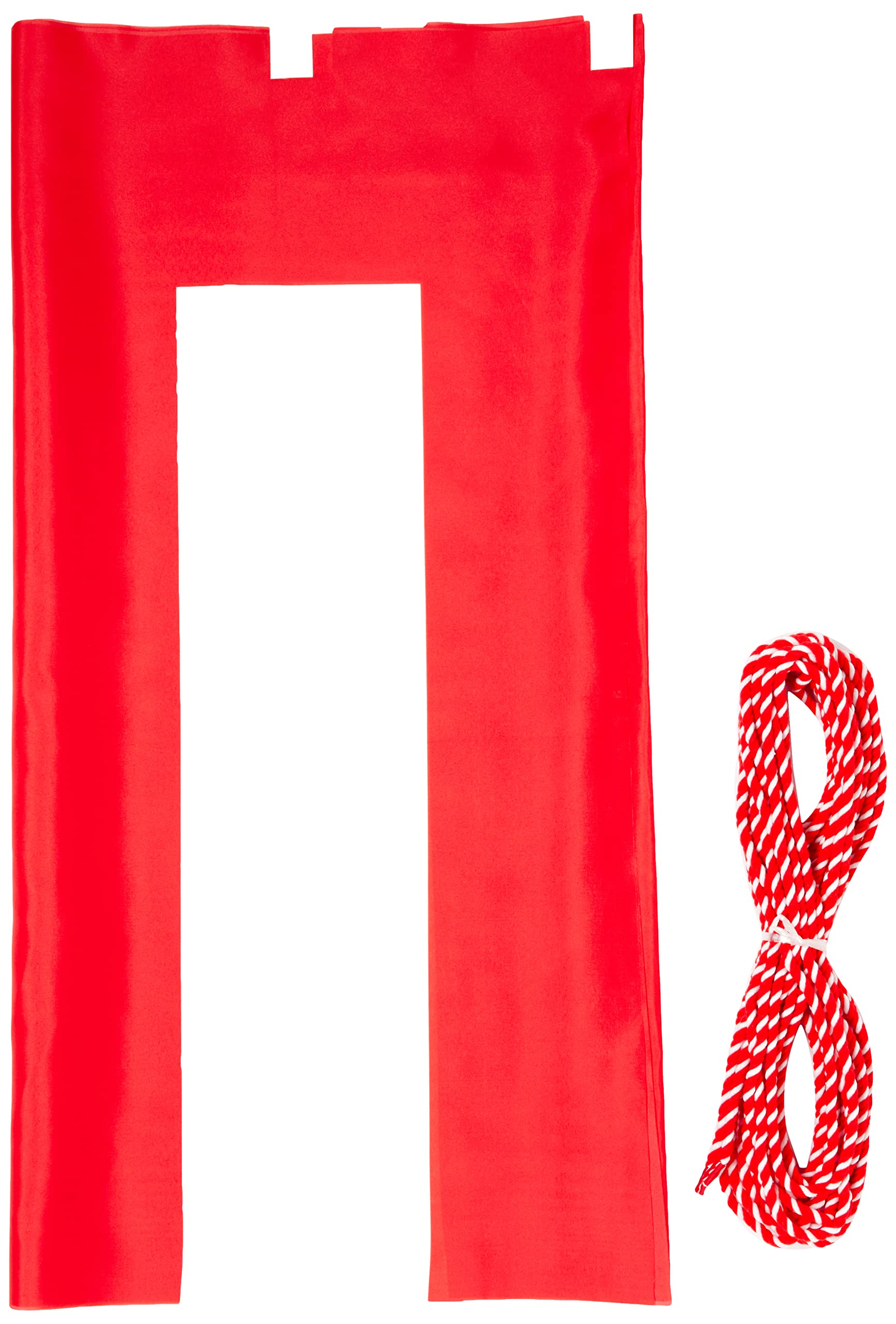 イタミアート 紅白幕 高さ70cm×長さ1260cm (7間) テトロンポンジ 紅白ひも付 KH002-07IN