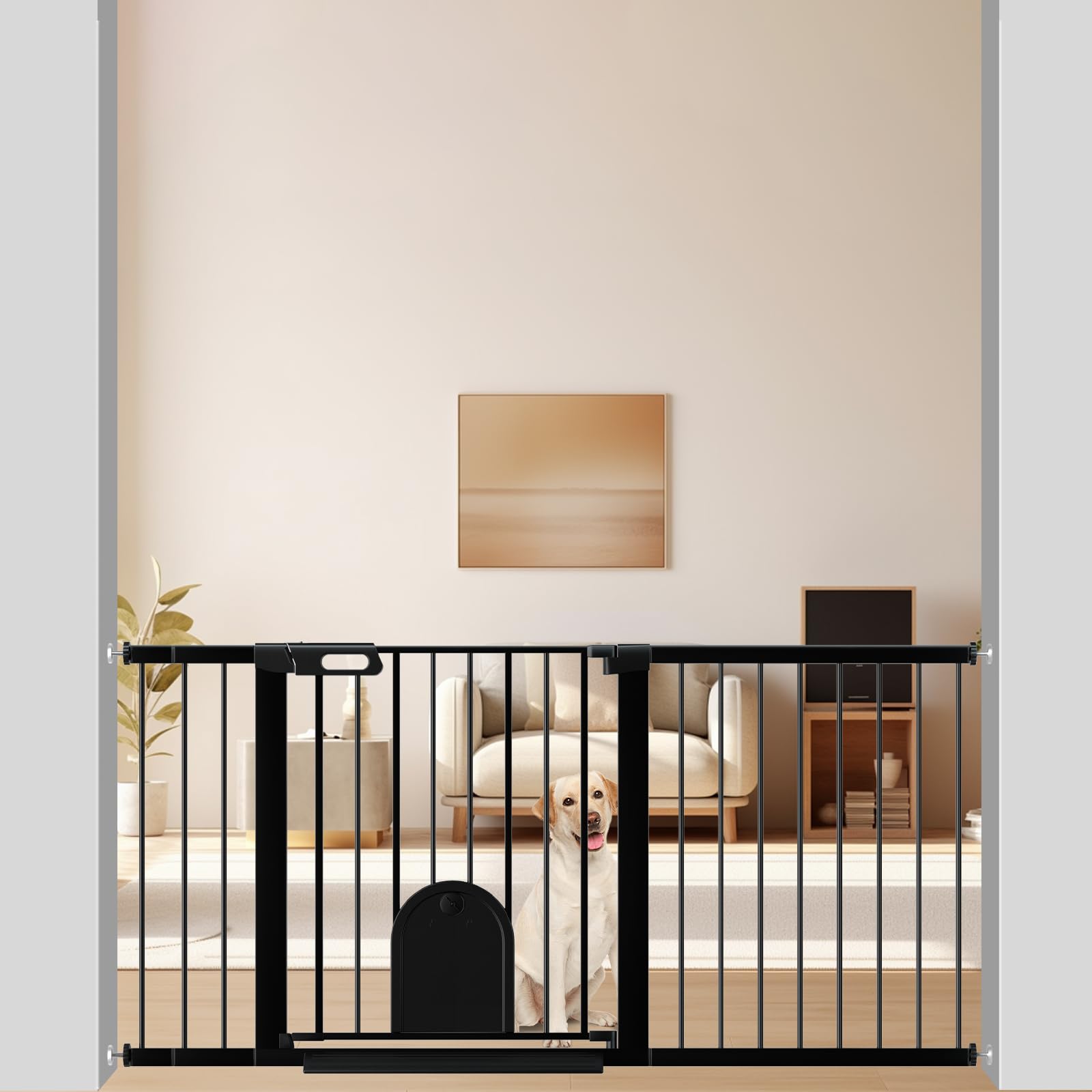 楽天市場】DEARBB ベビーゲート ペットドア付き ペットゲート 高さ76cm