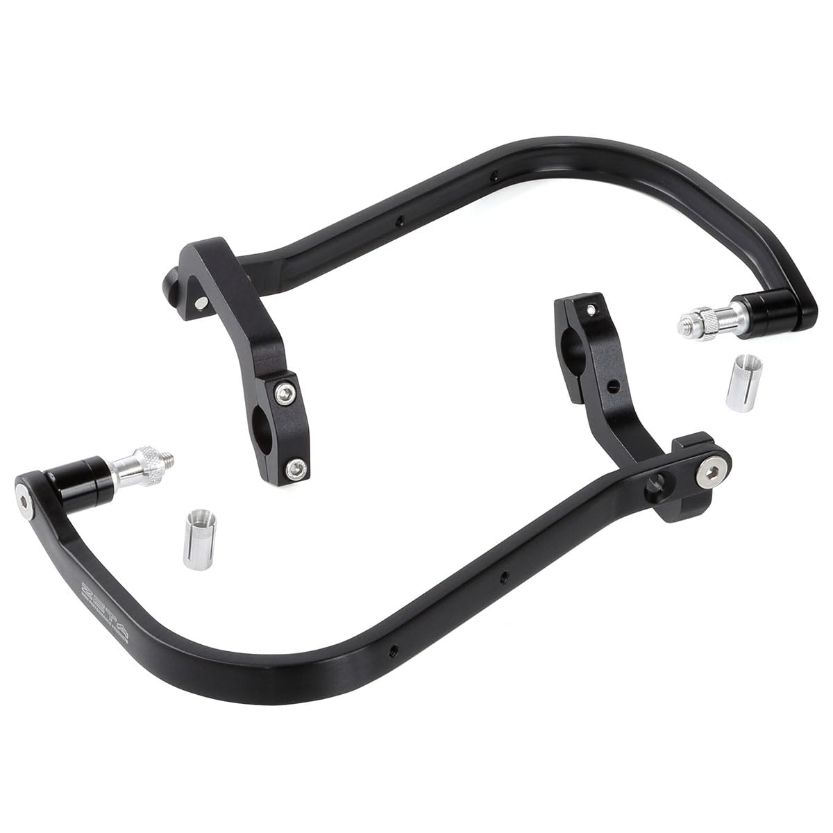 ジータレーシング(ZETA RACING) スタンダード径(22.2mm)バー用 対応ハンドルバー内径(Φ13.5~19mm) アドベンチャーアーマーハンドガード ブラック 高剛性アルミ合金 プロテクション オフロード ダートフリーク Dirtfreak ｜松陰屋 店