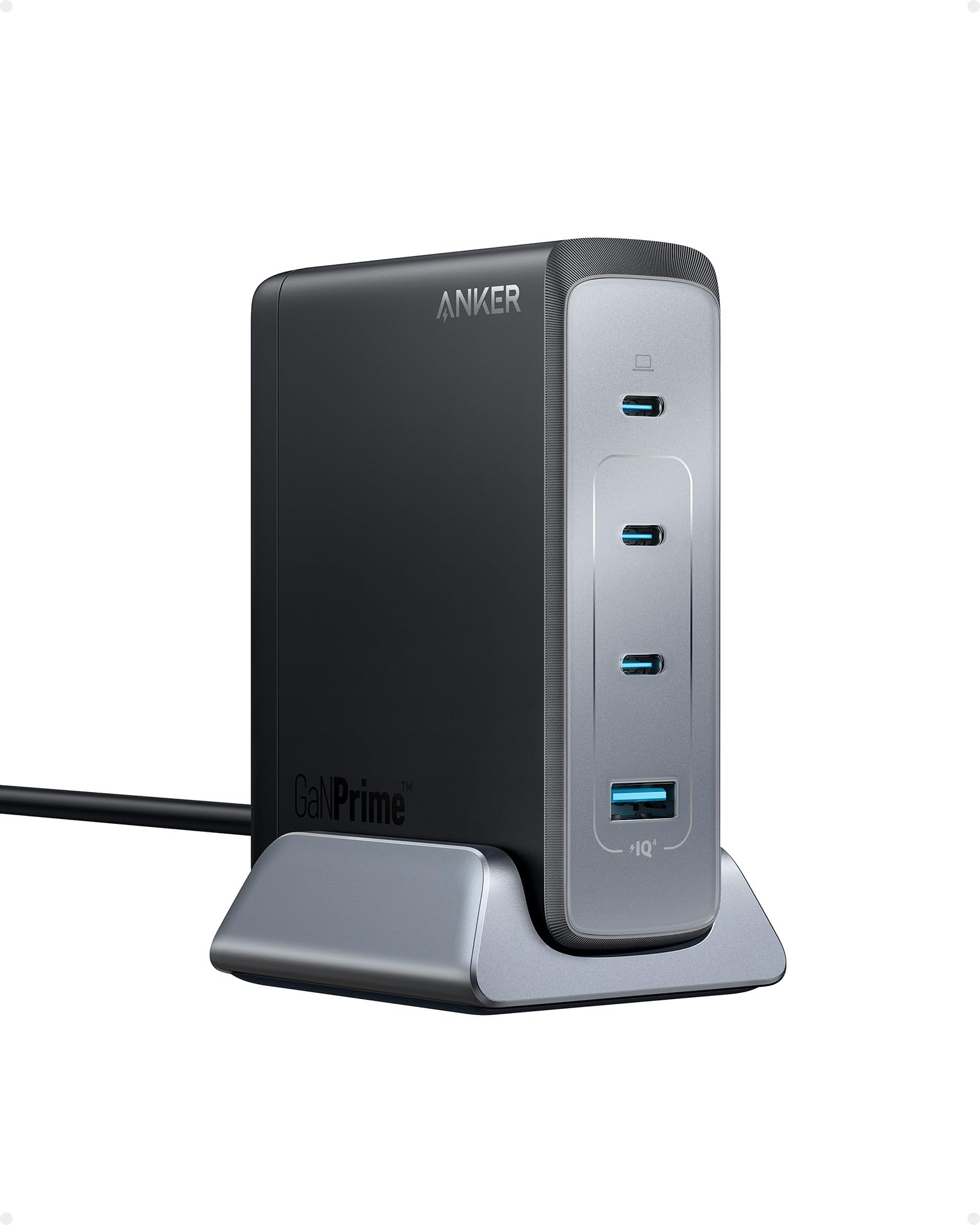 Anker Prime Desktop Charger (240W, 4 ports, GaN)(PD 充電器 USB-A & USB-C) iPad iPhone MacBook Android スマートフォン ノートPC 各種 その他機器対応 (ブラッ