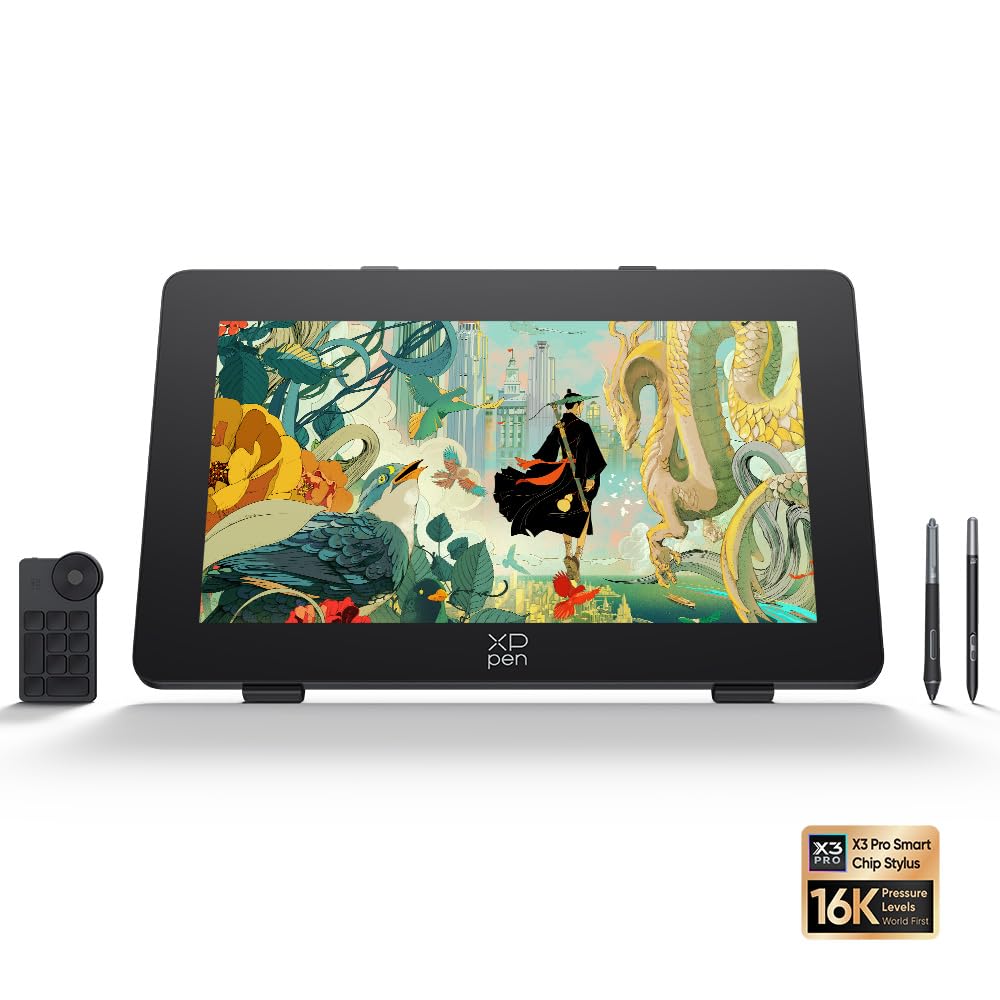 XPPen 液タブ 23.8インチ 液晶タブレット 165Hz 高リフレッシュレート 2.5KQHD 大画面 Calman認証ディスプレイ 2種X3 Proペン 左手デバイス付き イラスト制作 お絵描きソフトウェア付 Android Windows mac|松陰屋 店