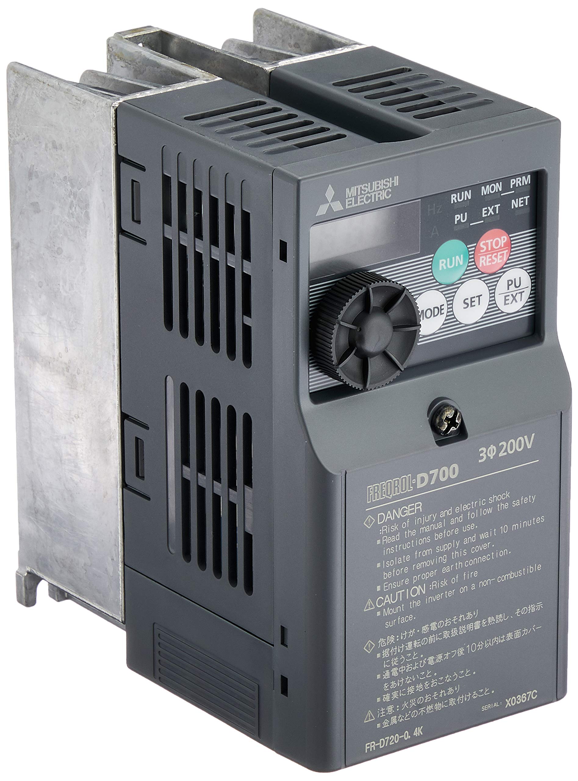 三菱電機 簡単小型インバータ FR-D720-0.4K