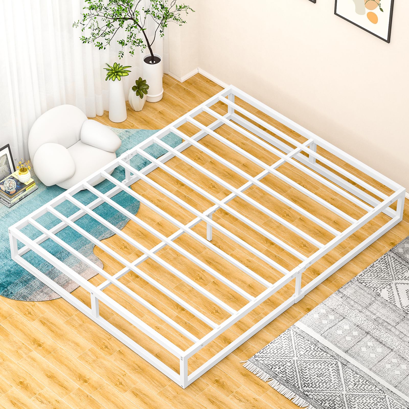 楽天市場】[耐荷重300kg]ベッドフレーム シングル 白 Holdm パイプ