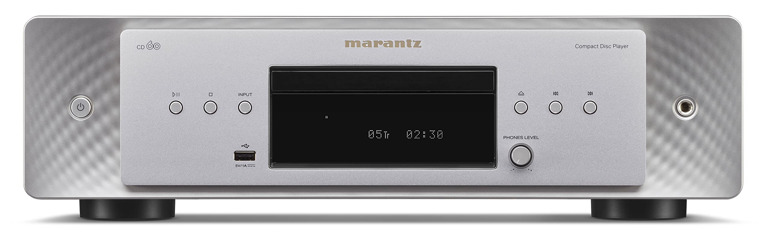 マランツ Marantz CDプレーヤー CD60 HDAM+HDAM-SA2搭載フルディスクリート・アナログ出力回路 シルバーゴールド CD60/FN