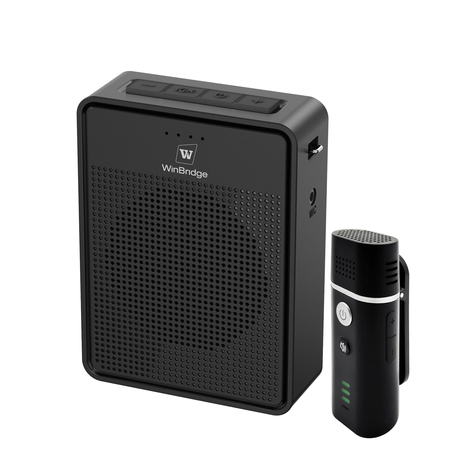 W WINBRIDGE 15W ポータブル拡声器 マイク ハンズフリー拡声器 小型 USBドライバ/TFカード対応 イベント 会議 店頭販売 観光ガイドなどに最適 拡声器 B006｜松陰屋 店