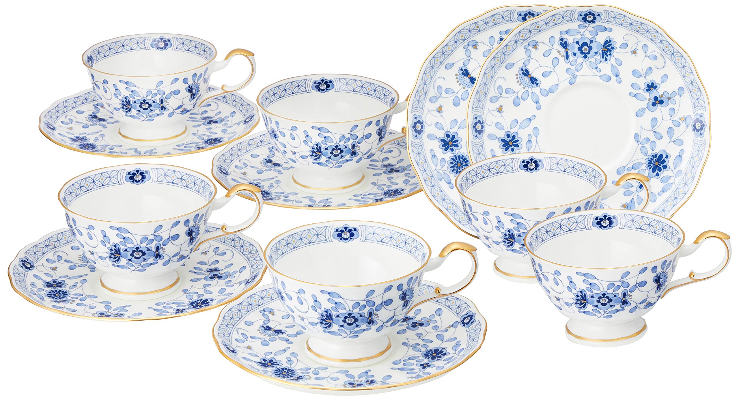 ナルミ / 6客ティー碗皿 ( 9682-6720 ) NARUMI 鳴海 カップ＆ソーサー NARUMI ナルミ\u003cbr\u003e ミラノ ティーカップ＆ソーサー6客 210cc 9682-6720