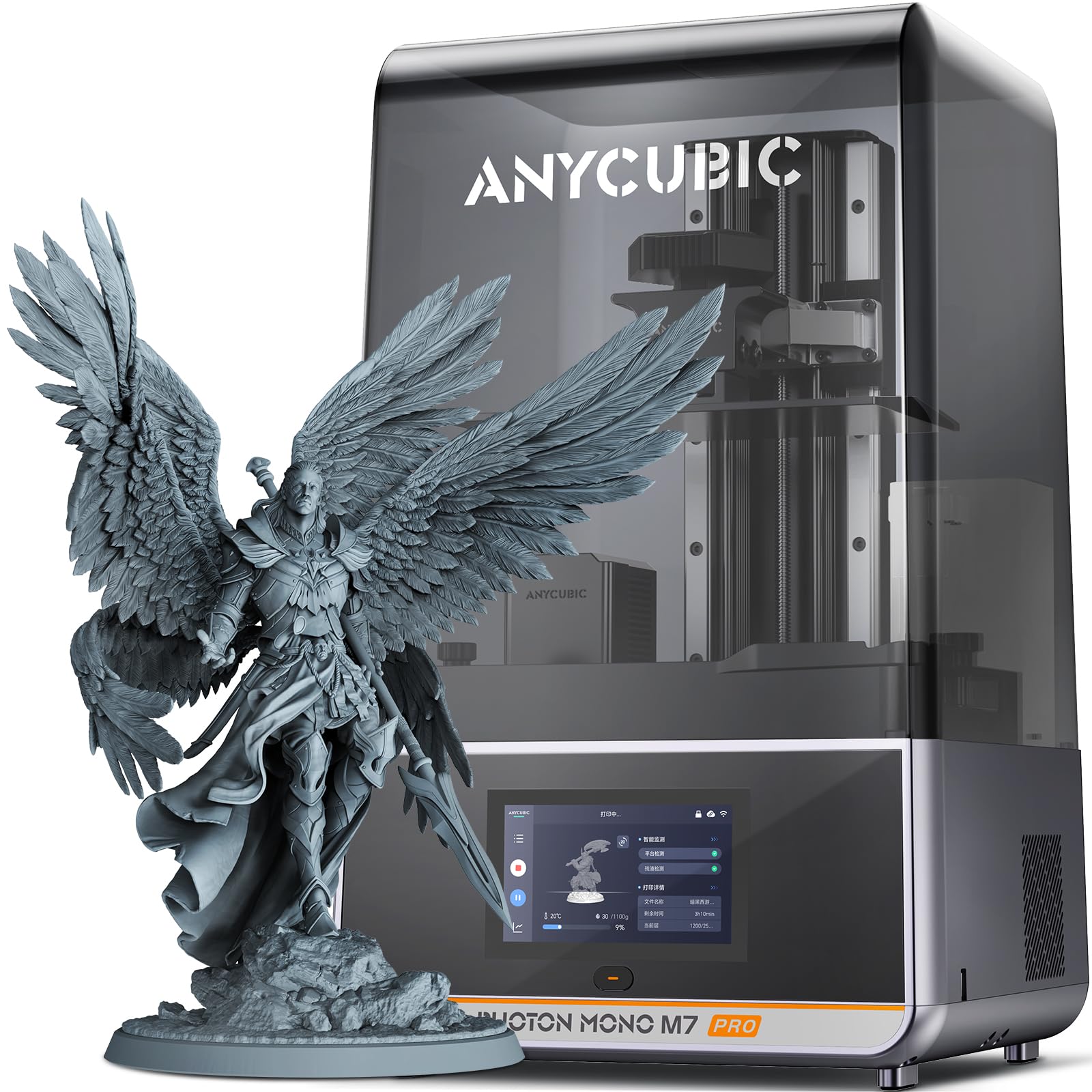 ANYCUBIC Photon Mono M7 PRO 3Dプリンター 光造形、14K 3dプリンタ、170mm/h 高速印刷、新しいCOB LighTurbo 3.0光源付き、10.1インチLCD、ダイナミック温度制御レジンバット、レジン自動補充、インテ｜松陰屋 店