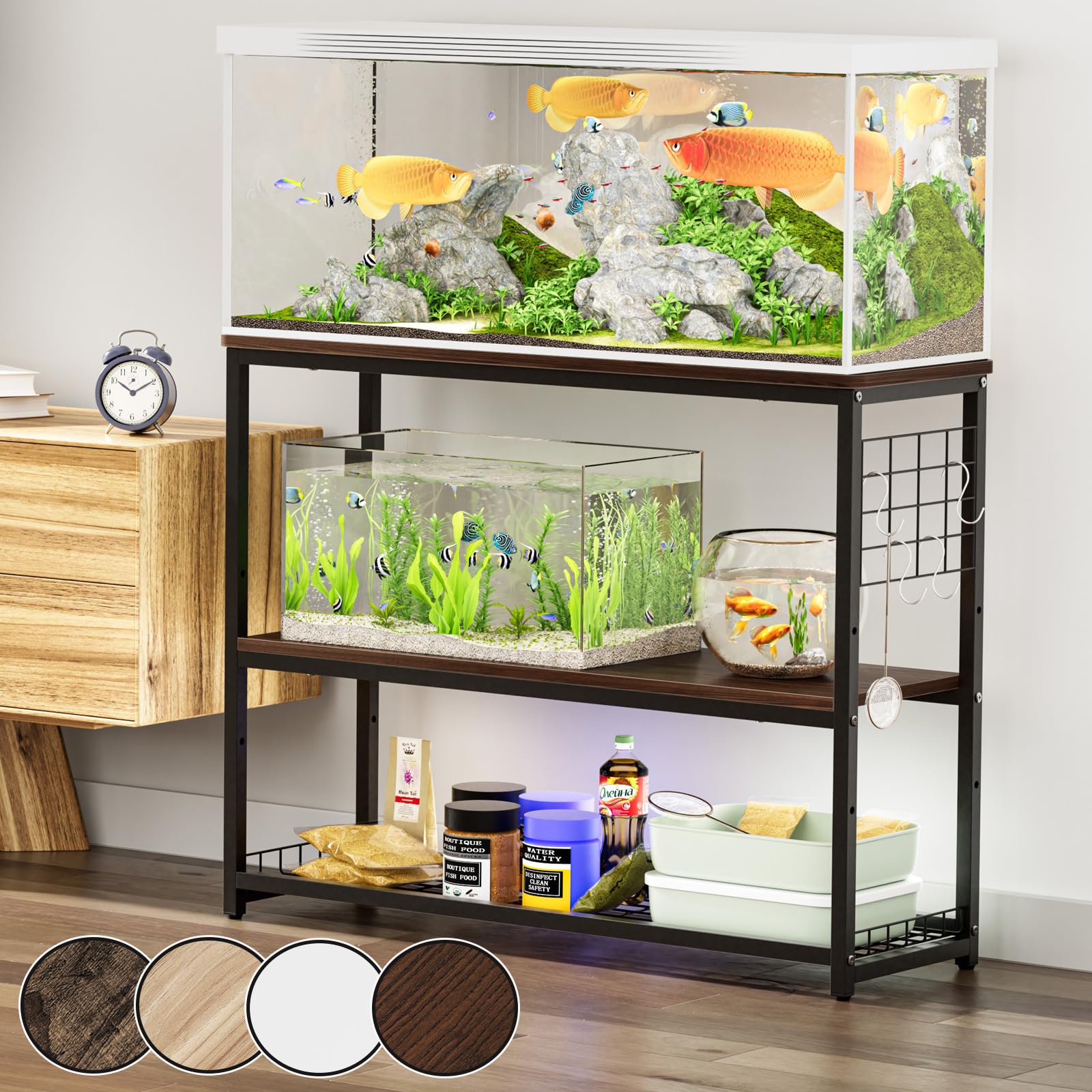 楽天市場】DEWEL 水槽台 幅90cm 水槽棚 水槽スタンド 90cm水槽用 組立