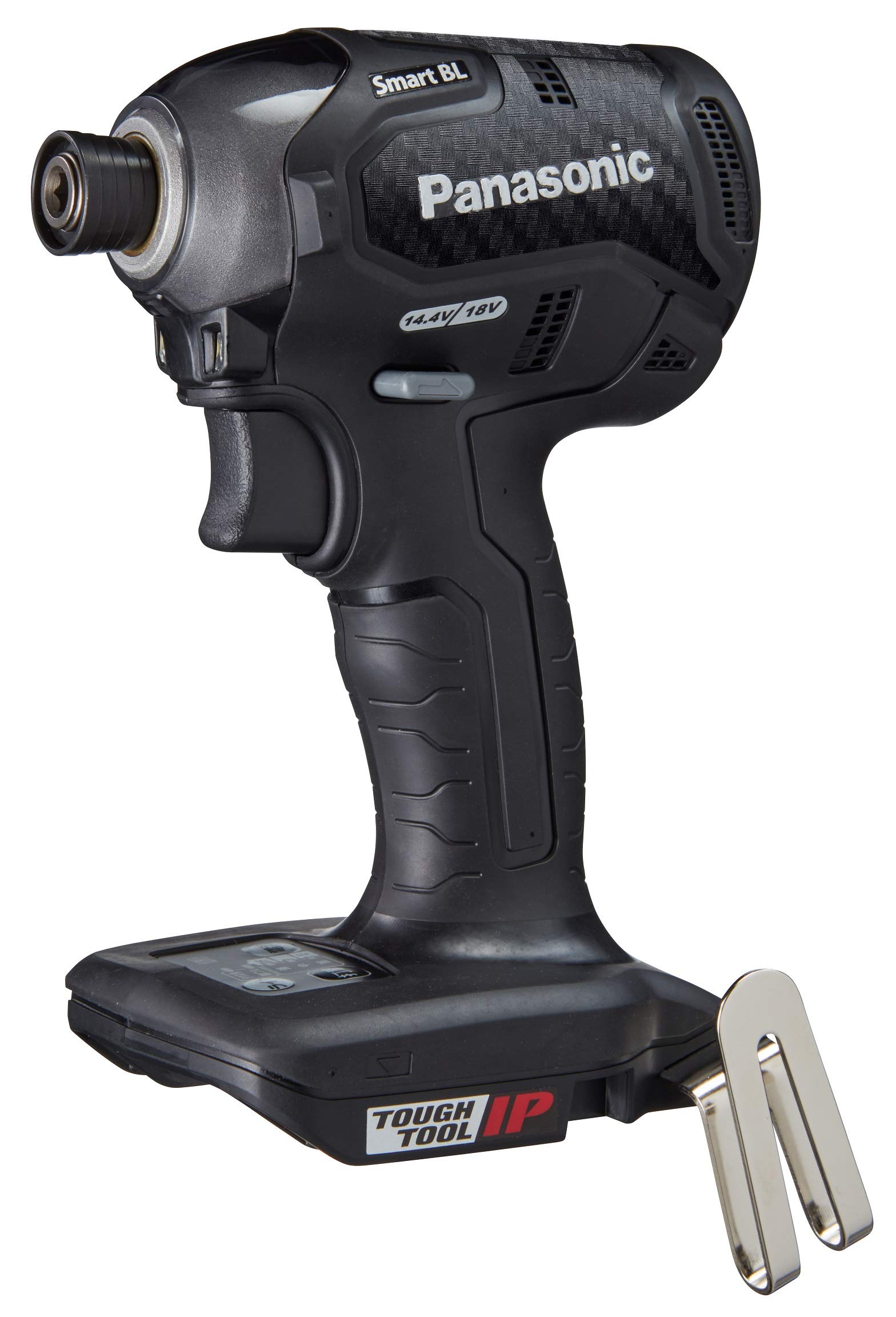 パナソニック 充電インパクトドライバー 本体のみ(電池パック・充電器・ケース別売) デュアル (14.4V/18V) スマートBL 170N・m(18V使用時) IP56 EZ76A1X-B ブラック