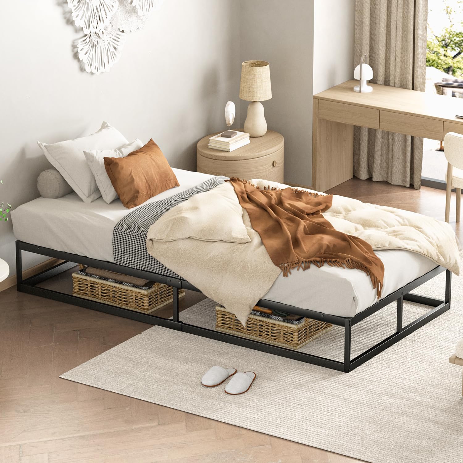 楽天市場】[耐荷重300kg]ベッドフレーム シングル 白 Holdm パイプ