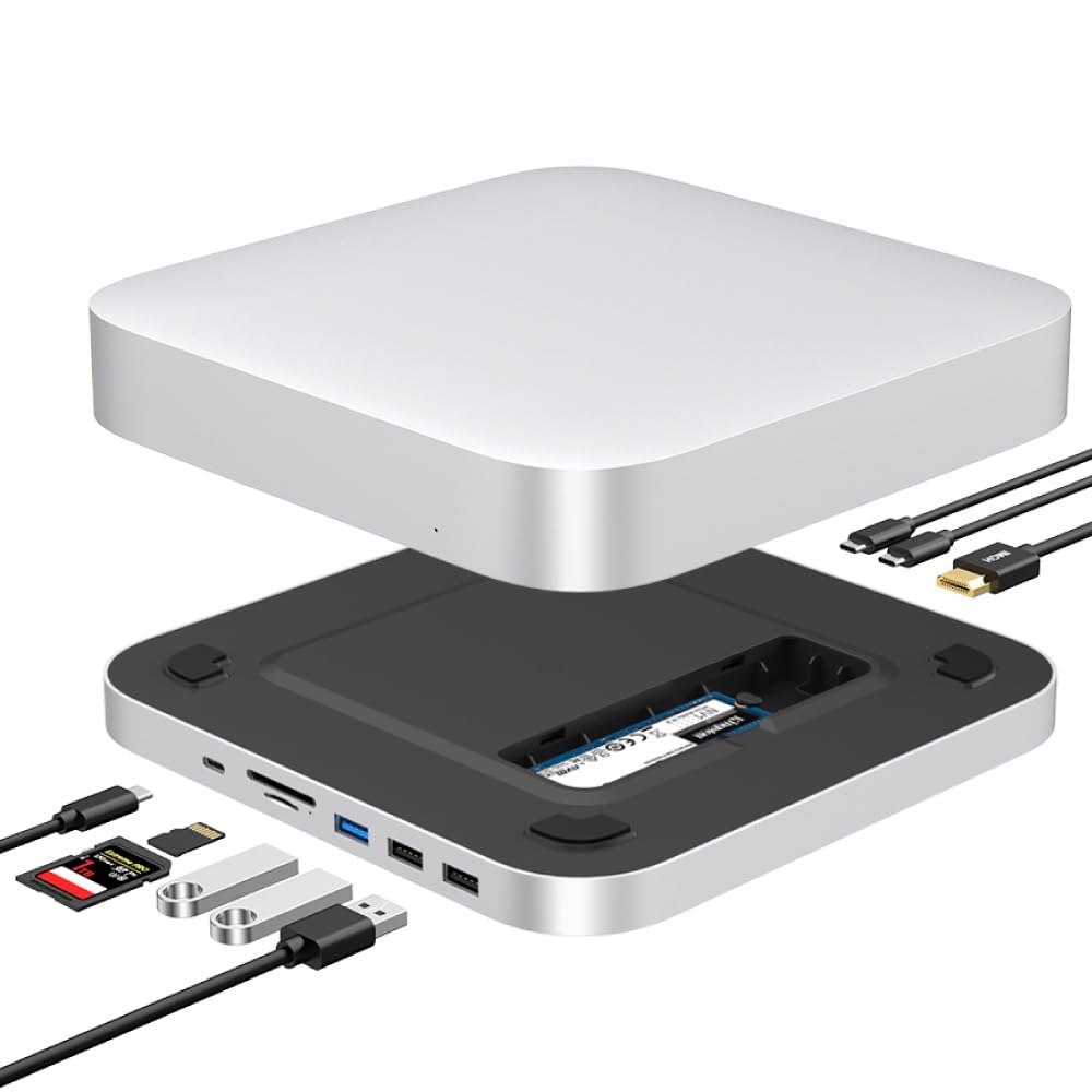 楽天市場】Mac mini ドッキングステーション Type C 10in2